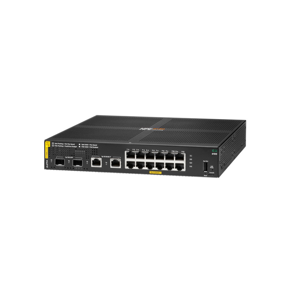 CX 6100 12G Class4 PoE 2G/2SFP+ 139W Switch