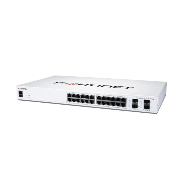 FortiSwitch 124F, 24 GbE, 4 SFP+, 3Y (FS-124F)