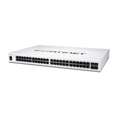 FortiSwitch 148F-FPOE, L2+, 48GbE POE, 4 SFP+, 740W, 3Y (FS-148F-FPOE)