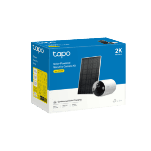 Kit de cámara de seguridad solar Tapo con panel solar y cámara inalámbrica para vigilancia exteri.