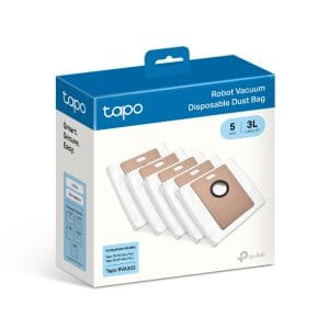 Bolsas de polvo desechables para aspiradora Tapo, paquete de 5 unidades, capacidad de 3 litros, comp.