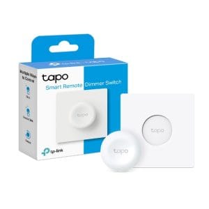 Interruptor inteligente Tapo para control remoto de luces y regulación de intensidad.