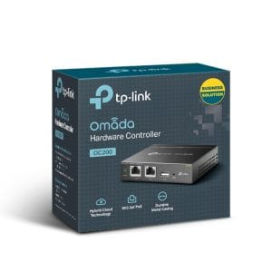 Controlador de hardware TP-Link Omada OC200 para gestión de redes empresariales.