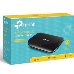 Puente de red TP-Link 5 puertos Gigabit para escritorio, fácil de instalar y conectar dispositivos d.