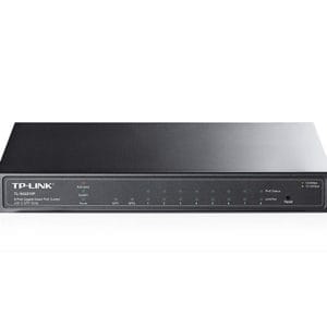 Conmutador de red TP-LINK 24 puertos Gigabit para redes empresariales y oficinas.