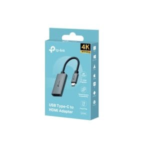 Adaptador USB-C a HDMI 4K para conectar dispositivos a pantallas y proyectores.